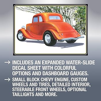 Amazon | AMT 1/25 1934 フォード 5ウインドウ クーペ